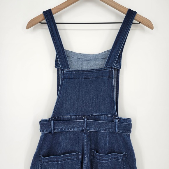Universal Thread Dark Wash Wide Leg Overalls Womens 8 Modern Tie Waist Festival - Picture 9 of 10